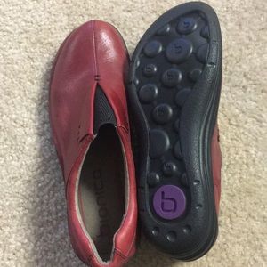 Bionica red slip on shoes size 7.5 Leather upper
